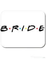 Mousepad personalizat Bride friends Alb