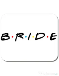 Mousepad personalizat Bride friends Alb