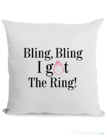 Perna Mireasa Bling bling Alb