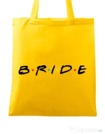 Sacosa personalizata Mireasa Bride friends Galben