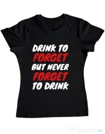 Tricou Burlacite ADLER Drink to forget Negru