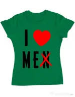 Tricou Burlacite ADLER I love me Verde