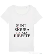 Tricou Burlacite STANLEY STELLA Sunt singura Alb
