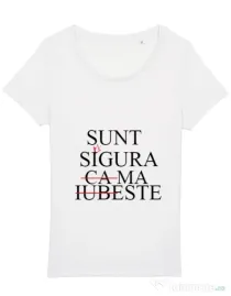 Tricou Burlacite STANLEY STELLA Sunt singura Alb