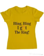 Tricou Mireasa ADLER Bling bling Galben