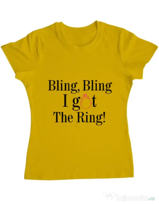 Tricou Mireasa ADLER Bling bling Galben