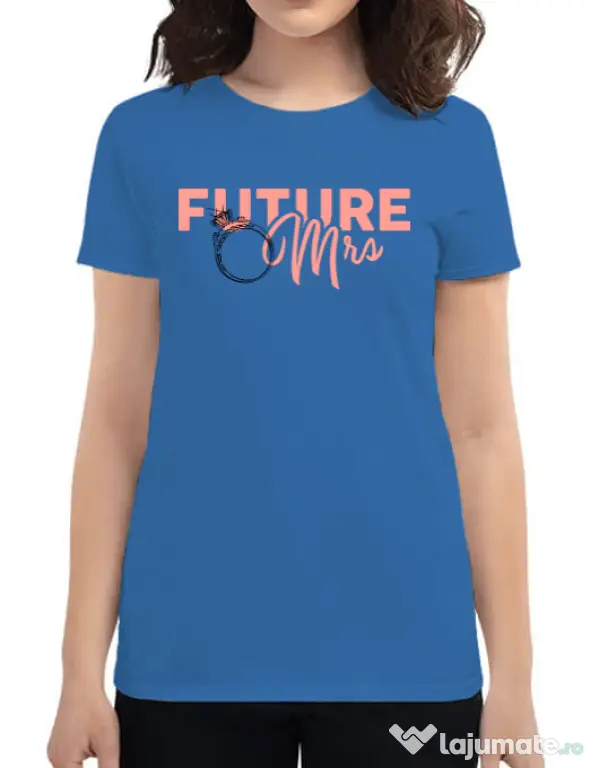Tricou Mireasa ADLER Future Mrs Albastru azuriu