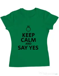 Tricou Mireasa ADLER Say yes Verde