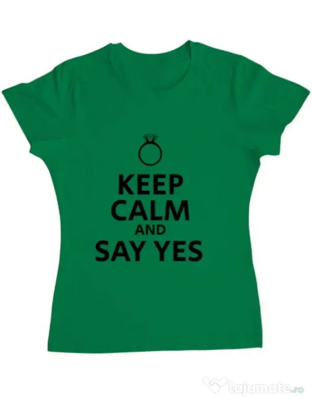 Tricou Mireasa ADLER Say yes Verde