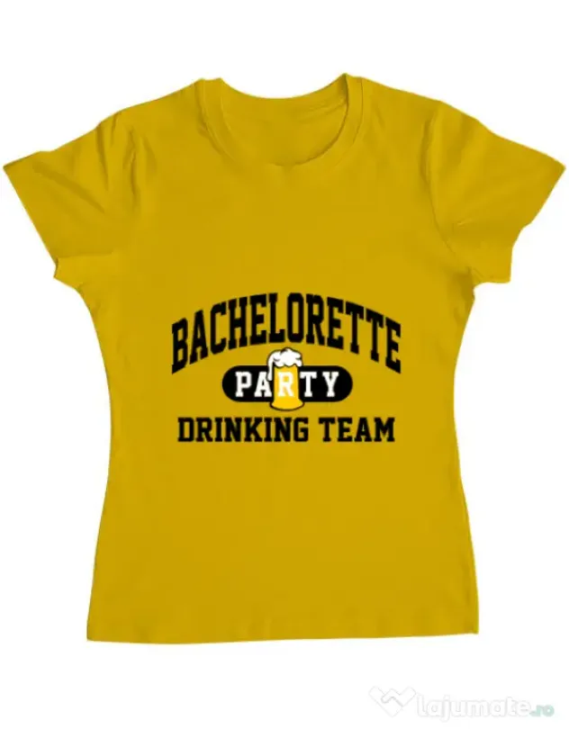 Tricou Petrecerea burlacitelor ADLER Bachelorette party Galben