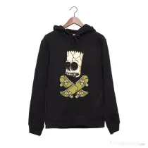Hanorac personalizat negru unisex Skateboarder