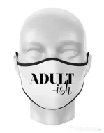 Masca personalizata reutilizabila Adultish Alb