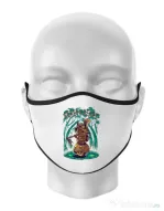 Masca personalizata reutilizabila Armed and ready Alb