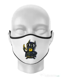 Masca personalizata reutilizabila Bat minion Alb