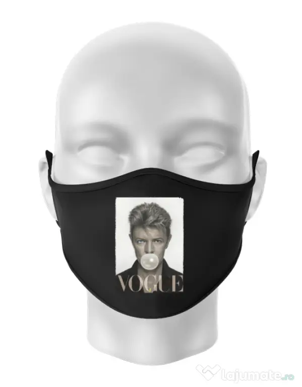 Masca personalizata reutilizabila Bowie Negru
