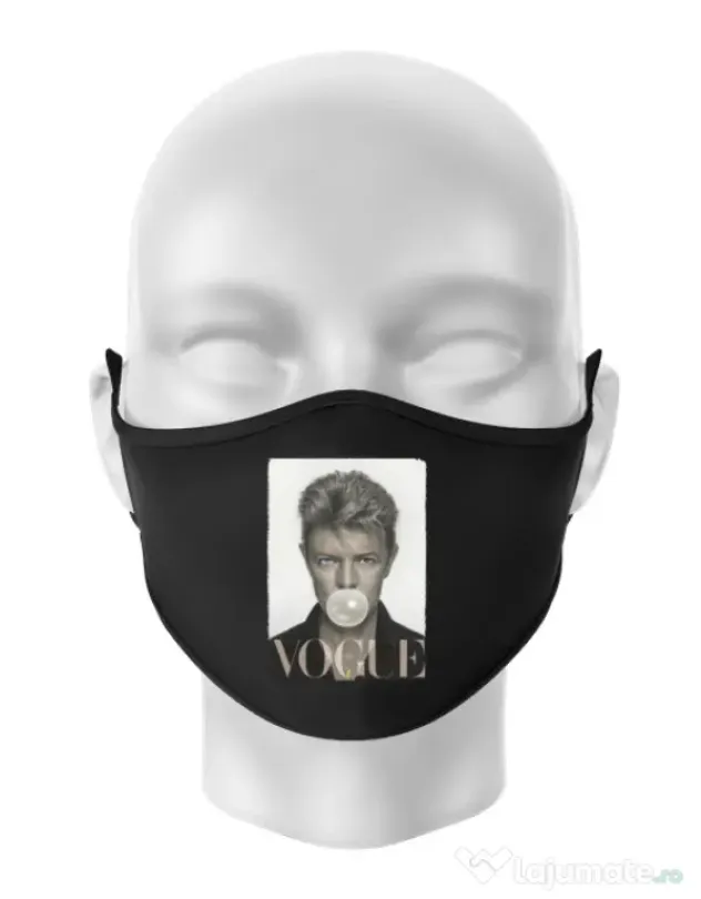 Masca personalizata reutilizabila Bowie Negru