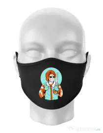 Masca personalizata reutilizabila Clown killer Negru