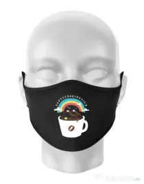 Masca personalizata reutilizabila Coffeemagination Negru