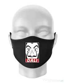 Masca personalizata reutilizabila Dali mask Negru