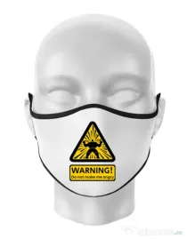 Masca personalizata reutilizabila Do not make me angry Alb