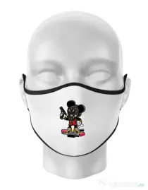 Masca personalizata reutilizabila Gangsta Mouse Alb