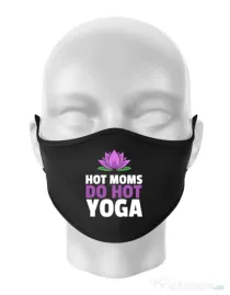 Masca personalizata reutilizabila Hot yoga Negru