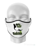 Masca personalizata reutilizabila I just tweeted Alb
