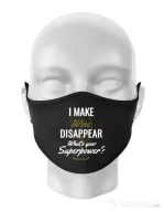Masca personalizata reutilizabila I make wine disappear Negru