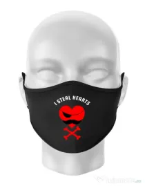 Masca personalizata reutilizabila I steal hearts Negru