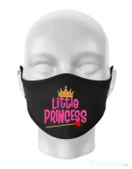 Masca personalizata reutilizabila Little Princess Negru