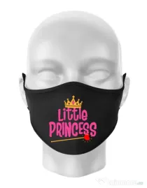 Masca personalizata reutilizabila Little Princess Negru