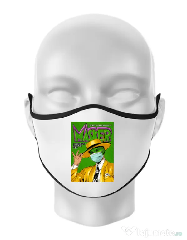 Masca personalizata reutilizabila Masker Alb