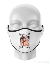 Masca personalizata reutilizabila Mistress Alb