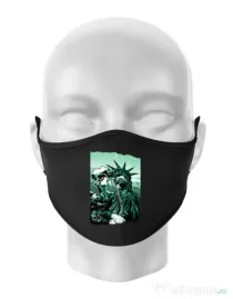 Masca personalizata reutilizabila Save the liberty Negru