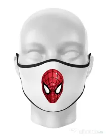 Masca personalizata reutilizabila Spiderman mask Alb