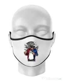 Masca personalizata reutilizabila Suicide gas mask Alb