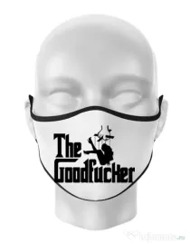 Masca personalizata reutilizabila The goodfucker Alb