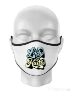 Masca personalizata reutilizabila This lady Alb