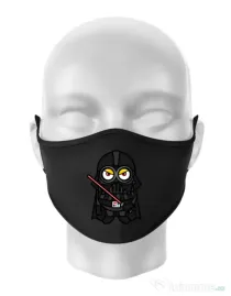 Masca personalizata reutilizabila Vader minion Negru
