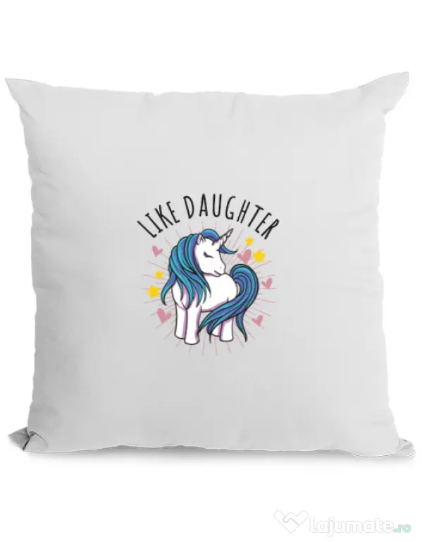 Perna personalizata Like daughter Alb