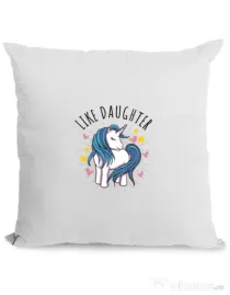 Perna personalizata Like daughter Alb