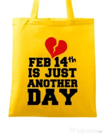 Sacosa din panza 14 Februarie Galben
