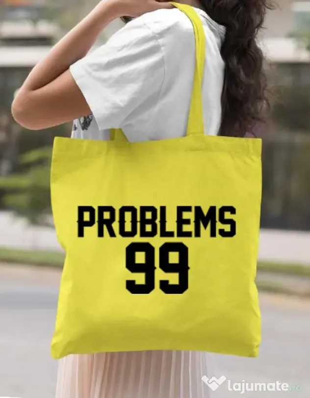 Sacosa din panza 99 Problems Galben