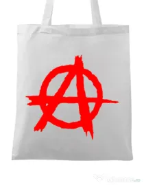 Sacosa din panza Anarchy Alb