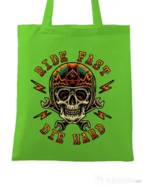 Sacosa din panza Bad rider Verde mar
