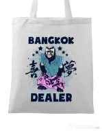 Sacosa din panza Bangkok dealer Alb