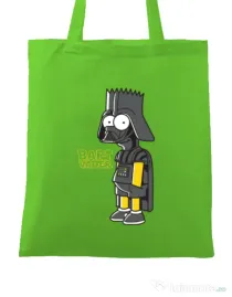 Sacosa din panza Bart Vader Verde mar