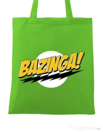 Sacosa din panza Bazinga Verde mar