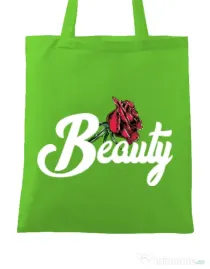 Sacosa din panza Beauty Verde mar