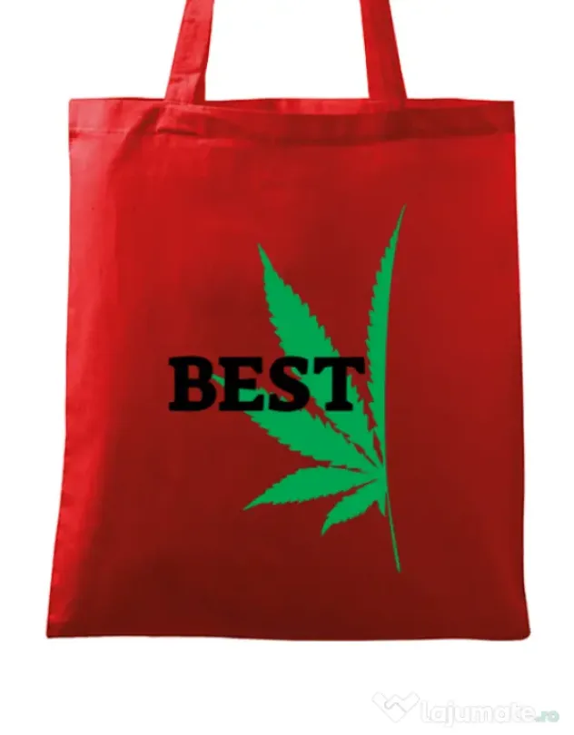 Sacosa din panza Best buds 1 Rosu